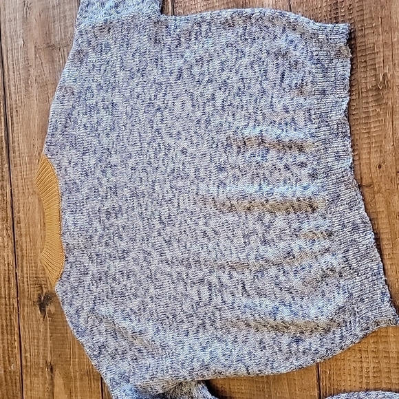 💥WILLOW ROOT sweater navy mustard heathered sz S Boutique - Picture 3 of 3